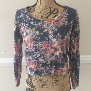 Floral Crop Sweatshirt 🌸